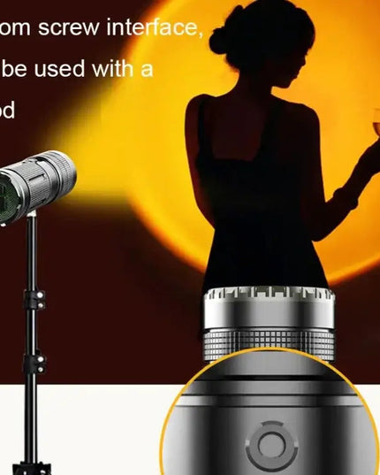 RGB ficklampa med zoom & powerbank – Professionell belysning för foto & outdoor