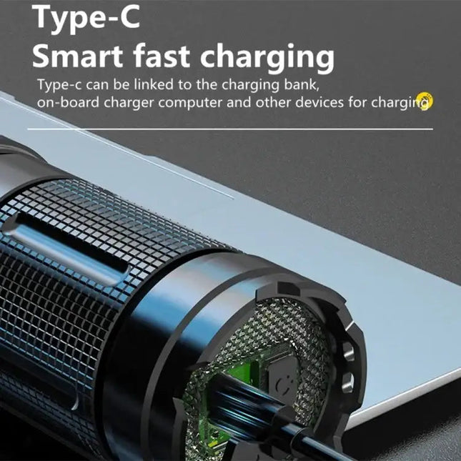 RGB ficklampa med zoom & powerbank – Professionell belysning för foto & outdoor