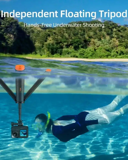 Telesin Flytande Selfiepinne Tripod  220 - 610mm med fäste för GoPro