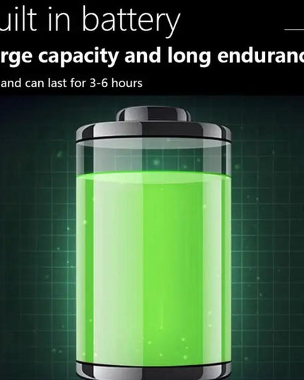 Uppladdningsbar LED ficklampa med zoom och LCD-display – 3000 mAh