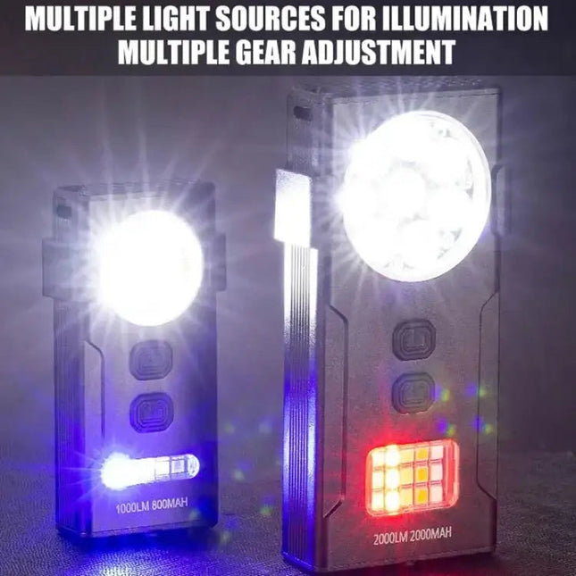 Magnetisk Mini Arbetslampa med Multiljus & Typ-C – Kompakt, kraftfull och bärbar