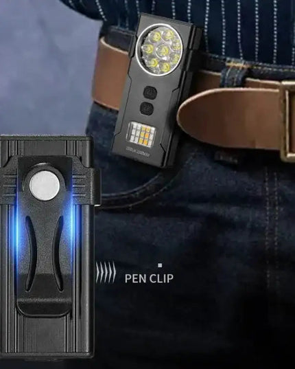 Magnetisk Mini Arbetslampa med Multiljus & Typ-C – Kompakt, kraftfull och bärbar