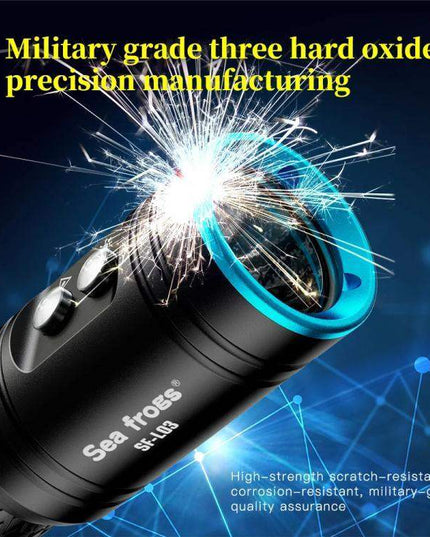 Sea Frogs SF-L03 – Vattentät Dykficklampa för Professionell Användning (1000 lm)