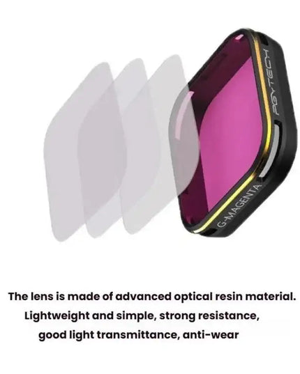 GoPro HERO5/HERO6 PGYTECH Dykfilter – Vattentätt och färg korrigerande