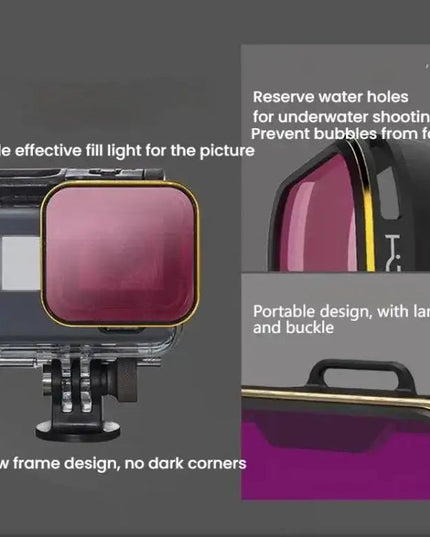 GoPro HERO5/HERO6 PGYTECH Dykfilter – Vattentätt och färg korrigerande