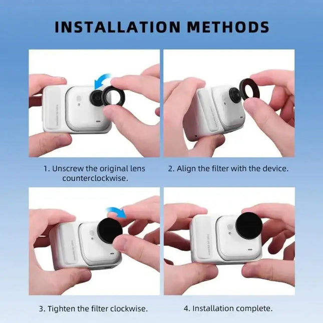 BRDRC Linsfilter till Insta360 Go Ultra