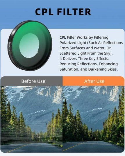 BRDRC Linsfilter till Insta360 Go Ultra