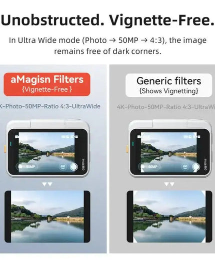 aMagisn Vattentätt Anti-fog Filter för Insta360 GO Ultra