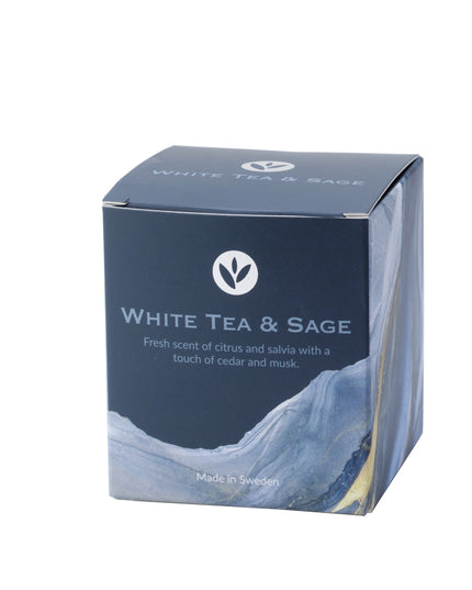 White Tea & Sage, Doftljus, 220 g