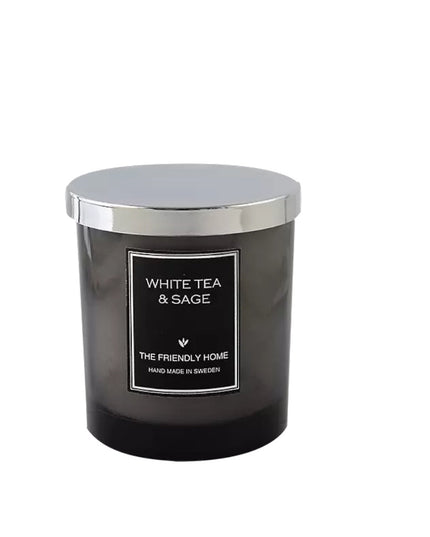 White Tea & Sage, Doftljus, 220 g
