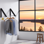 Svart två konsoller bredd 120cm