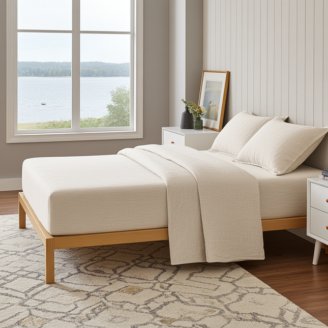 ECO Hampa Resårlakan dubbelsäng 180cm