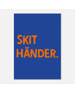 50x70 cm / Blå/orange