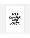 70x100 cm / Vit/svart
