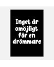 70x100 cm / Svart