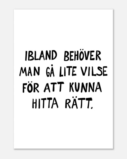 Poster | Gå vilse