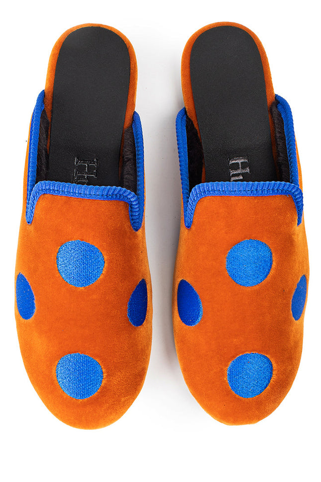 Big Blue Dot Slipper