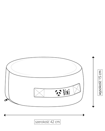 Sittpuff Mini, svart