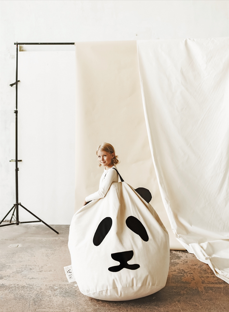 Saccosäck, Panda med stjärnor svart