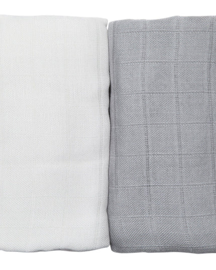 Muslin Blanket Grå / Vit