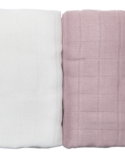 Muslin Blanket Rosa / Vit