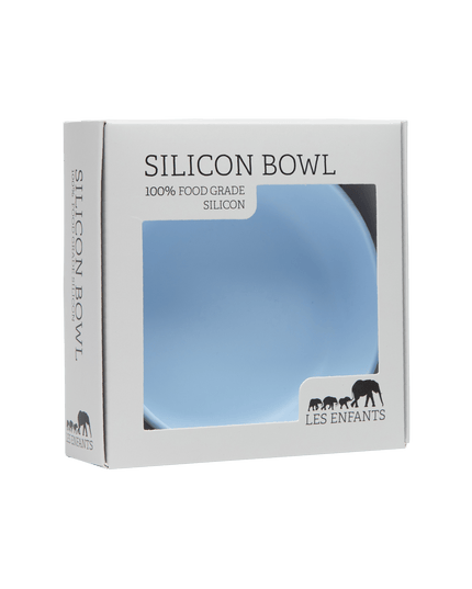 Silicone Baby Plate Bowl - Blå