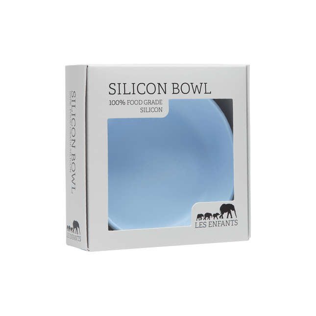 Silicone Baby Plate Bowl - Blå