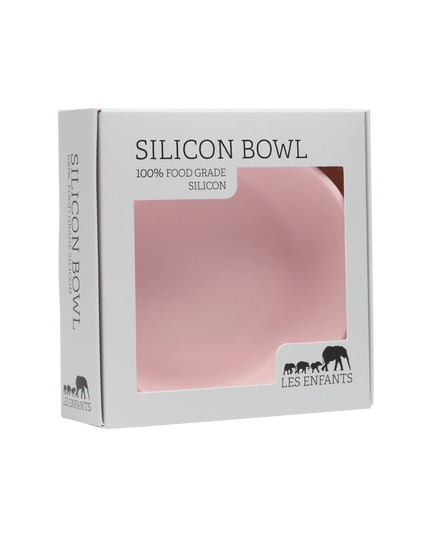 Silicone Baby Plate Bowl - Rosa