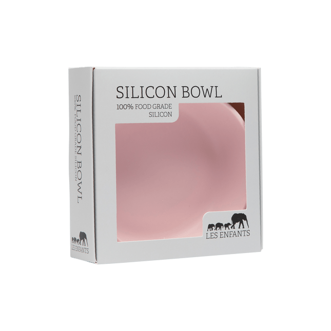 Silicone Baby Plate Bowl - Rosa