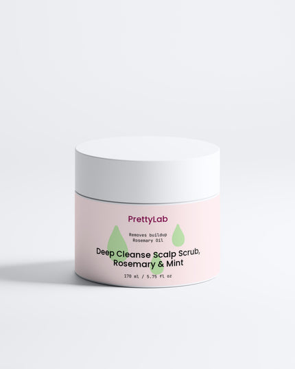 Deep Cleanse Scalp Scrub, Rosemary & Mint. Hårbotten scrub med keratin