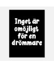 30x40 cm / Svart
