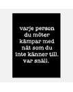 30x40 cm / Svart/vit