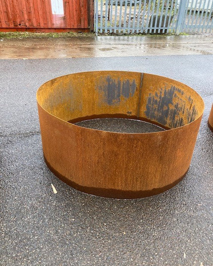 Odlingslåda Rund Corten