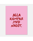 30x40 cm / Rosa/röd