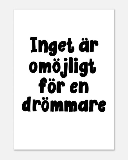 Poster | Drömmare