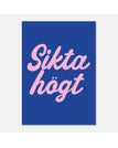 50x70 cm / Blå/rosa