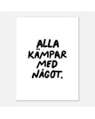 30x40 cm / Vit/svart