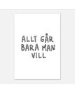 70x100 cm / Vit/svart
