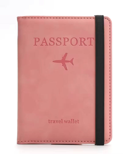 Passfodral i PU-läder, RFID-skydd, flera kortfack