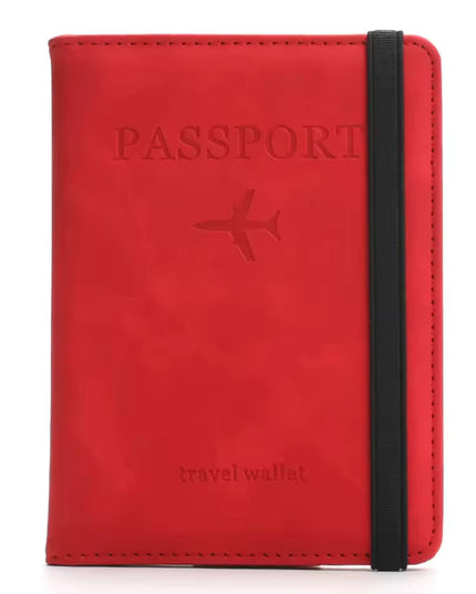 Passfodral i PU-läder, RFID-skydd, flera kortfack