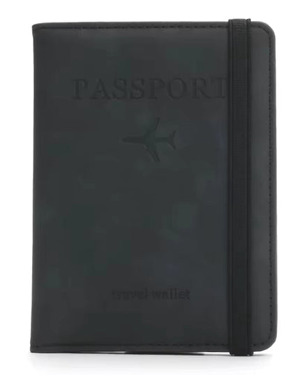 Passfodral i PU-läder, RFID-skydd, flera kortfack