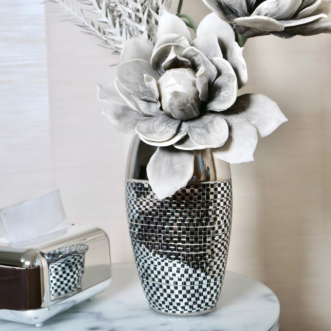 Glitter Vas Silver Alice