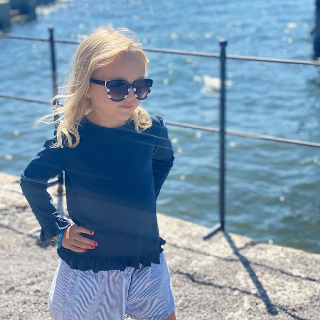 Körsbärs UV-topp blå