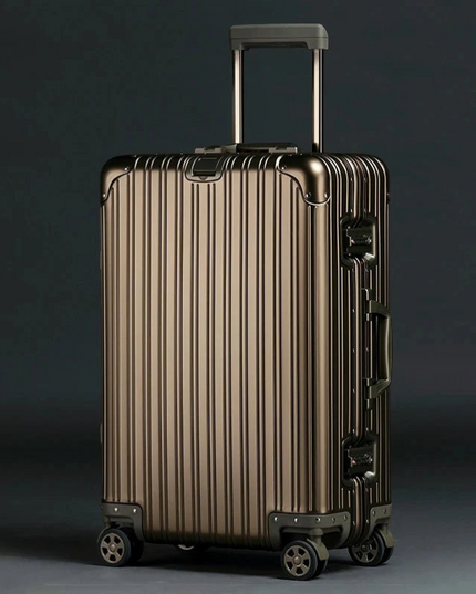 Resväska i aluminium, TSA-lås och 360° hjul