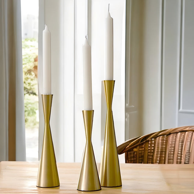 Konisk Ljusstake Guld