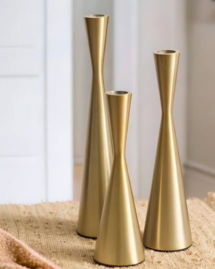 Konisk Ljusstake Guld