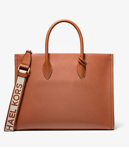 Michael Kors Handväska Greenwich Naturlig Adring Brun