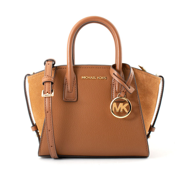 Michael Kors Handväska Avril Konstlader Praktiska Brun
