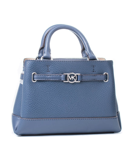 Michael Kors Handväska Reed Fullkornslader Blå