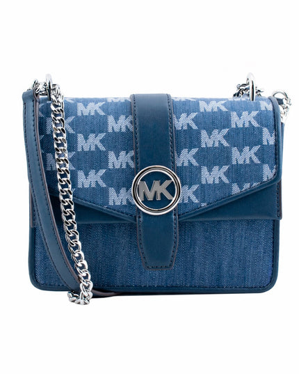 Michael Kors Axelväska Greenwich Magnetisk Stangning Blå